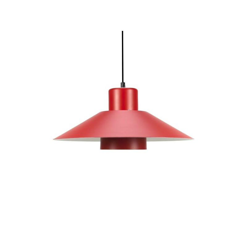 Rode metalen hanglamp - Retro