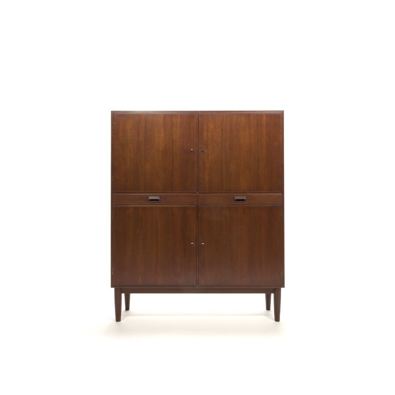 Large Danish cupboard in teak - Retro Studio