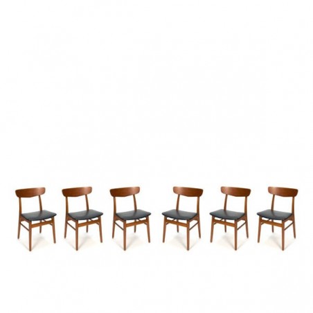 Danish set of 6 Farstrup chairs