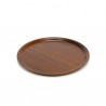 Round tray in teak