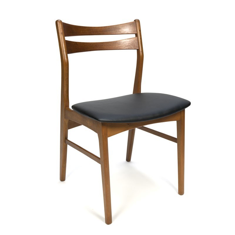 Set van 4 Deense teakhouten stoelen merk Faldsled Retro