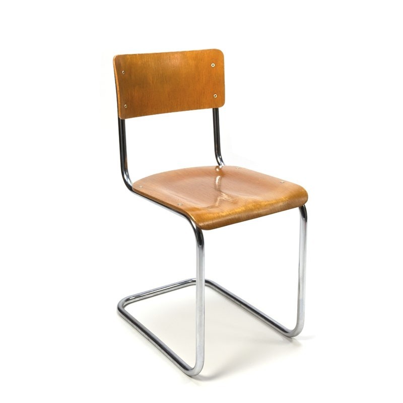 kosten Krijt Melbourne Vintage Gispen buisframe stoel - Retro Studio