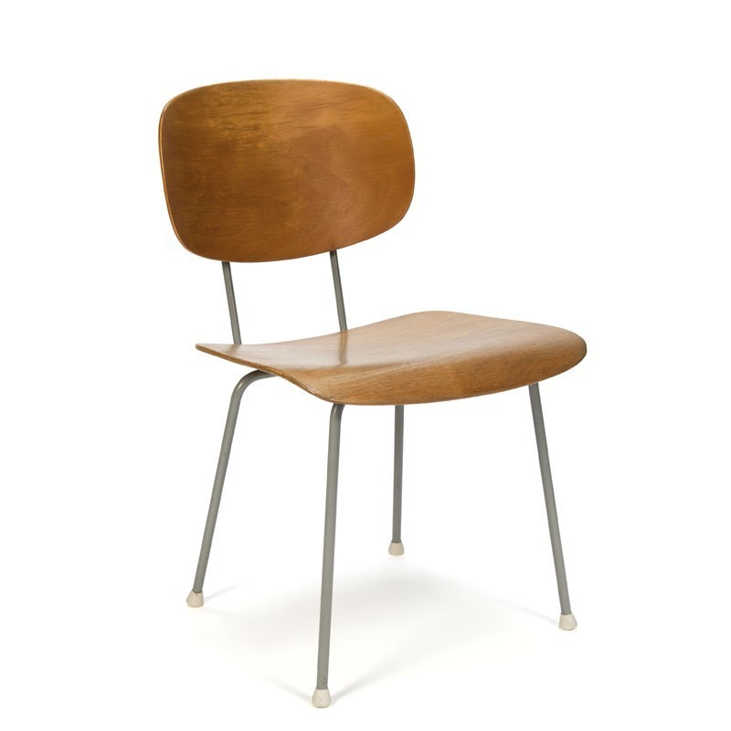 hoofdonderwijzer pariteit kapperszaak Vintage Gispen 116 stoel ontwerp Wim Rietveld - Retro Studio