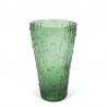 Vintage green glass vase