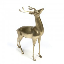 Large brass decorative vintage stag