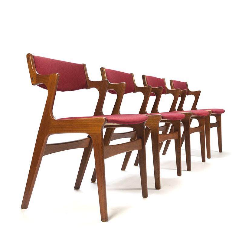 enkel Arbitrage Bestuiver Deense vintage set van 4 Nova design stoelen - Retro Studio