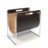 Vintage leather design magazine rack Brabantia