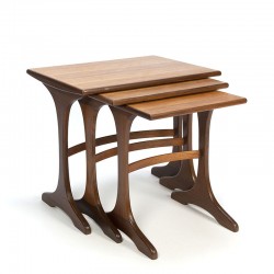 Teak vintage nest tables from Gplan