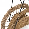 Vintage magazine rack made of woven wicker