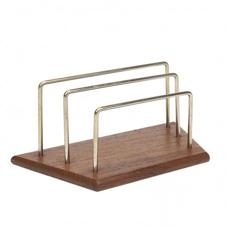 Danish letter holder in teak vintage model - Retro Studio