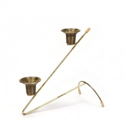 Brass vintage candlestick from the sixties