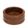 Thick-walled vintage Danish dish in teak