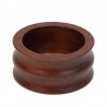 Dark thick-walled vintage Danish dish in teak