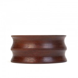 Dark thick-walled vintage Danish dish in teak