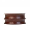 Dark thick-walled vintage Danish dish in teak