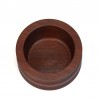 Dark thick-walled vintage Danish dish in teak