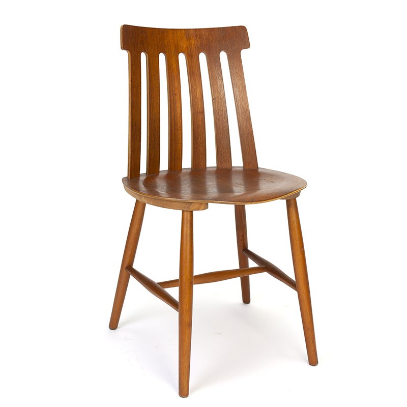 Sortie Rechthoek Pittig Zweedse vintage stoel Tallasenstolar design Jan Hallberg -