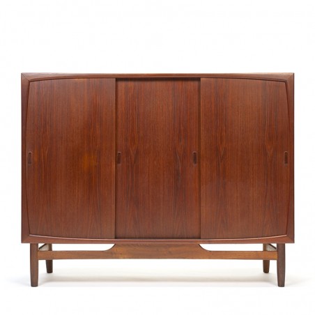 Deens vintage dressoir in teakhout met klein bar gedeelte