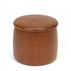 Vintage Danish teak jar with lid