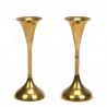 Brass set of vintage candlesticks