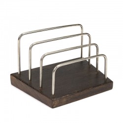 Danish vintage letter holder in Wenge wood