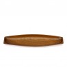 Elongated vintage model teak bowl