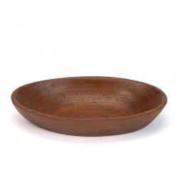 Oval model vintage bowl of teak