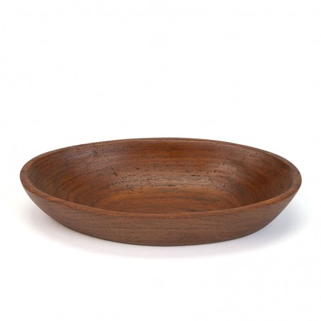 Oval model vintage bowl of teak