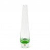 Holmegaard vintage glass vase with green detail