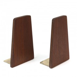 Set of 2 vintage Danish teak bookends