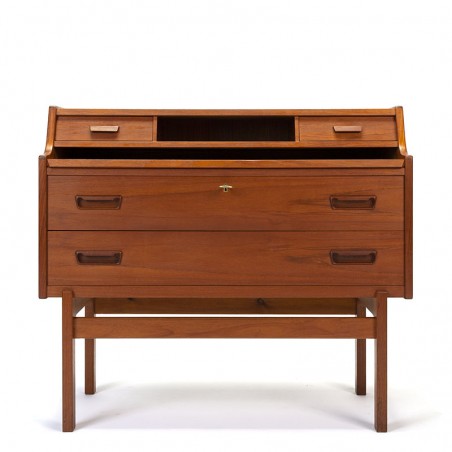 Deense vintage secretaire ontwerp Arne Wahl Iversen in teak