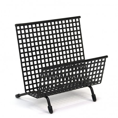 Perforated metal vintage black letter holder