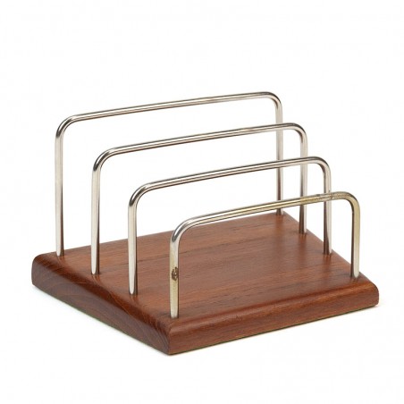 Teak Danish vintage sixties letter holder