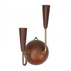 Danish teak wall candlestick fifties