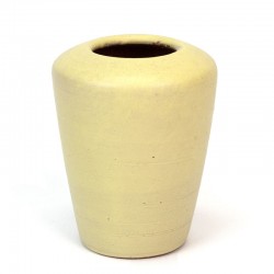 Yellow vintage small Mobach vase