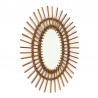 Sixties French vintage bamboo mirror