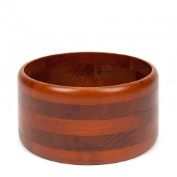 Danish teak vintage salad bowl marked Kjeni