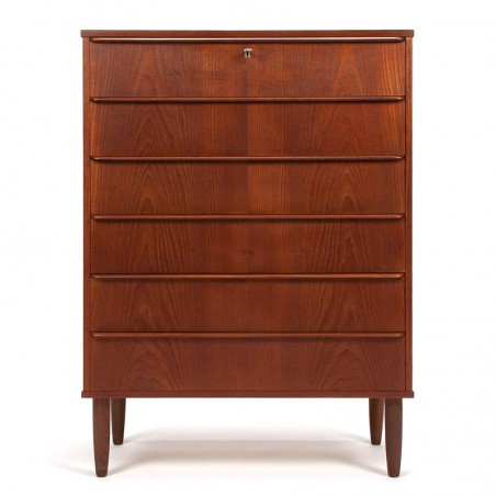 Teak vintage Danish sixties chest of drawers