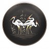 Ruscha vintage earthenware large plate with herons