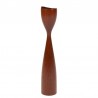 Danish vintage organic shaping teak candlestick