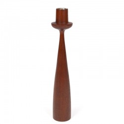 Large model Danish vintage teak candlestick