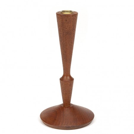 Teak vintage Danish sixties candlestick