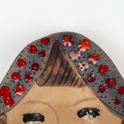 Italian vintage ceramic head marked