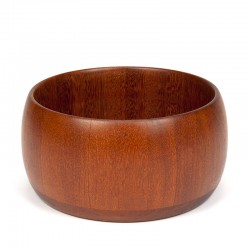 Large vintage Mid-Century salad bowl in teak