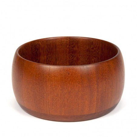 Large vintage Mid-Century salad bowl in teak