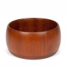 Large vintage Mid-Century salad bowl in teak