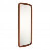 Danish vintage mirror in teak with small brass detail