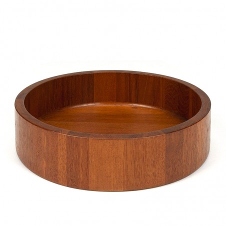 Danish large vintage teak bowl by Wood Lüthje