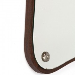 Danish teak vintage mirror Alstrup model no. 13