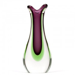 Italian vintage glass Sommerso vase from Murano